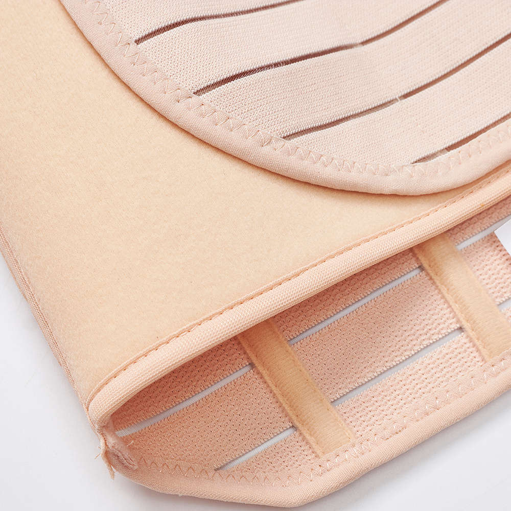 Three Pieces Nursing Waist Cinchers Shapewear Body Shaper For Women (Size 3 L Color Beige)