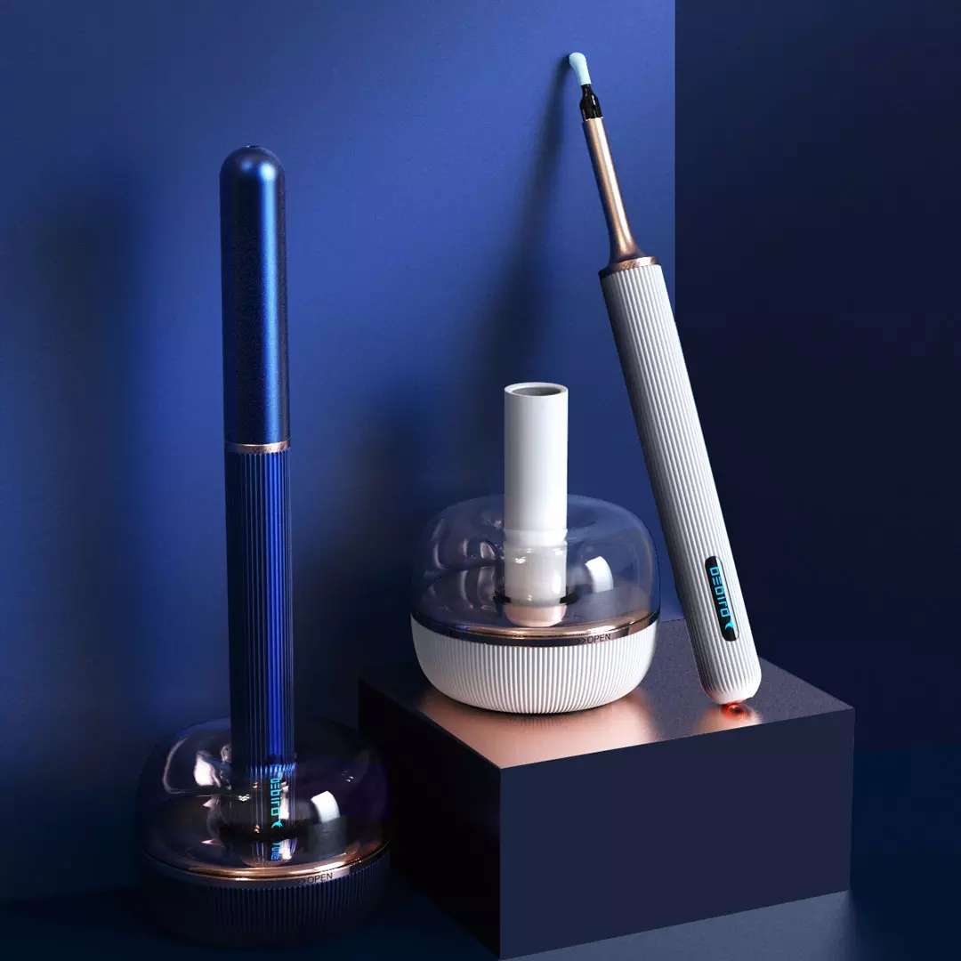 (Color. White)Bebird Note 3 2 in 1 Smart Visible Ear Pick Tweezers Dual-use 1000W HD Endoscope E...