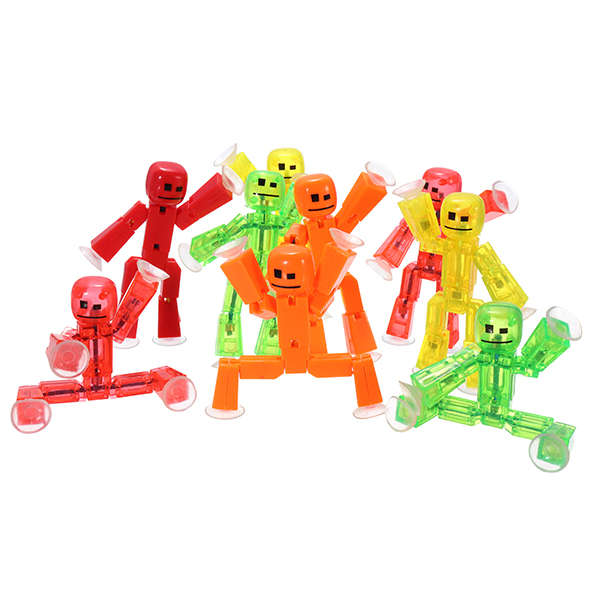 Stikbot Sucker Suction Cup Funny Deformable Sticky Robot Action Figure Toy (Number 1)