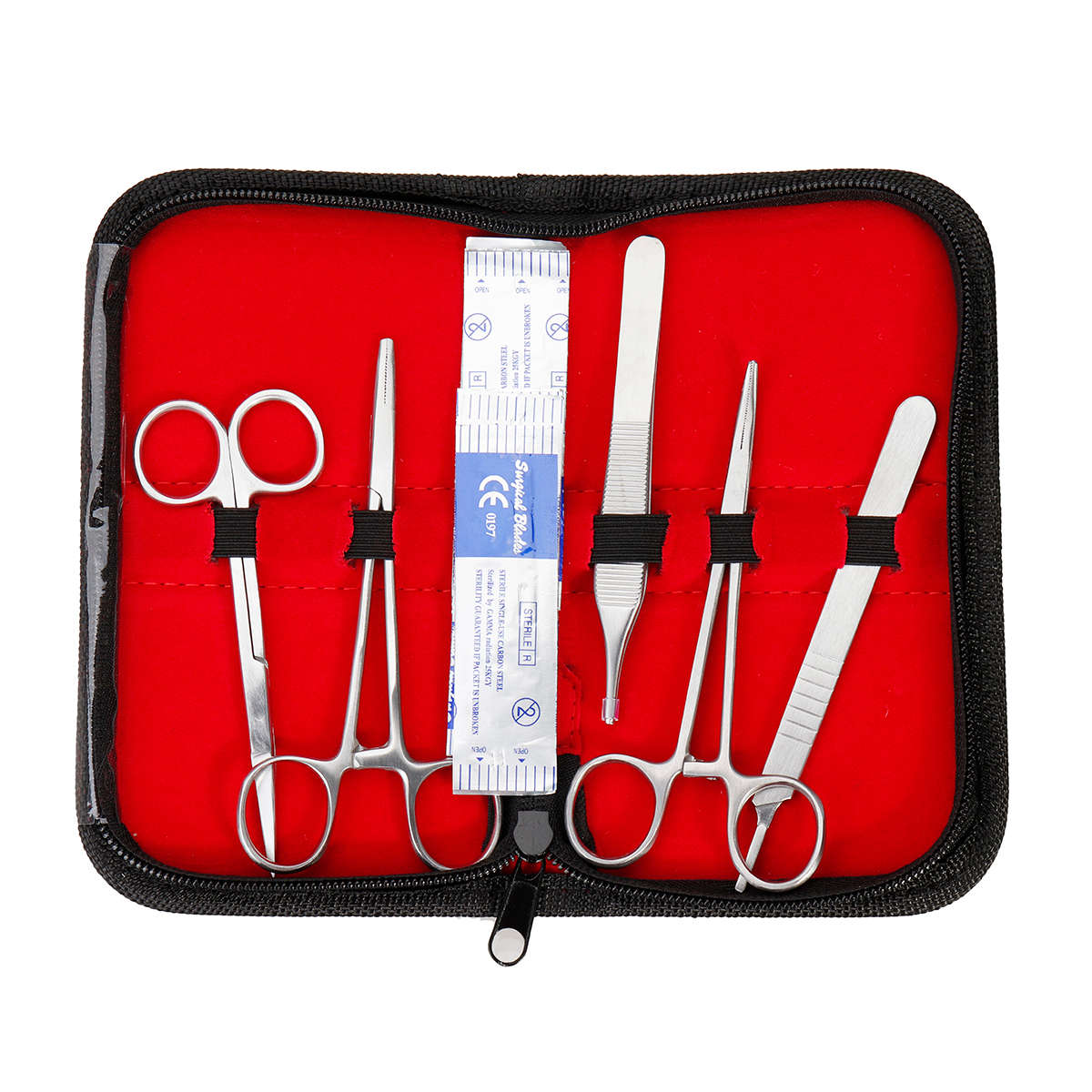 25 In 1 Skin Suture Surgical Training Kit Silicone Pad Needle Scissors Tools Kit