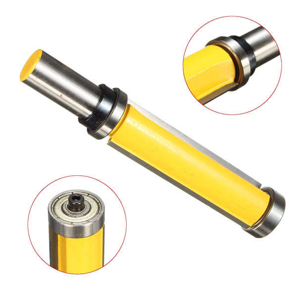 1/2 Inch Shank Router Bit Double Bearing Trimming Blade Woodworking