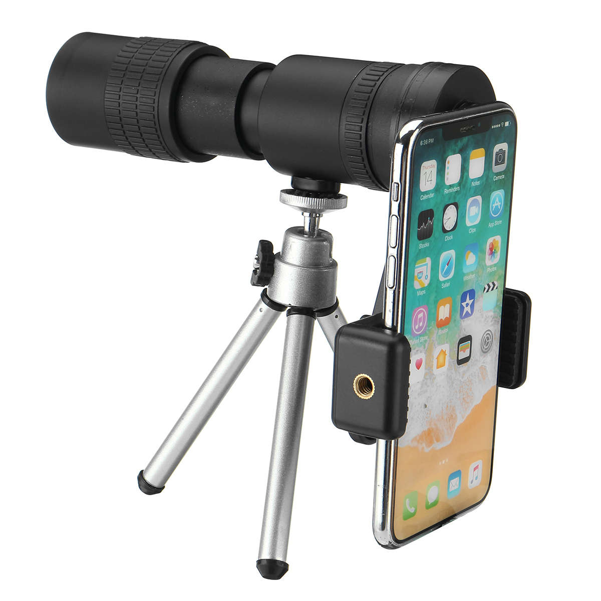 4K HD Monokular 10-300X40mm Fernglas Fokus Zoom Outdoor Fernrohr Teleskop Handy