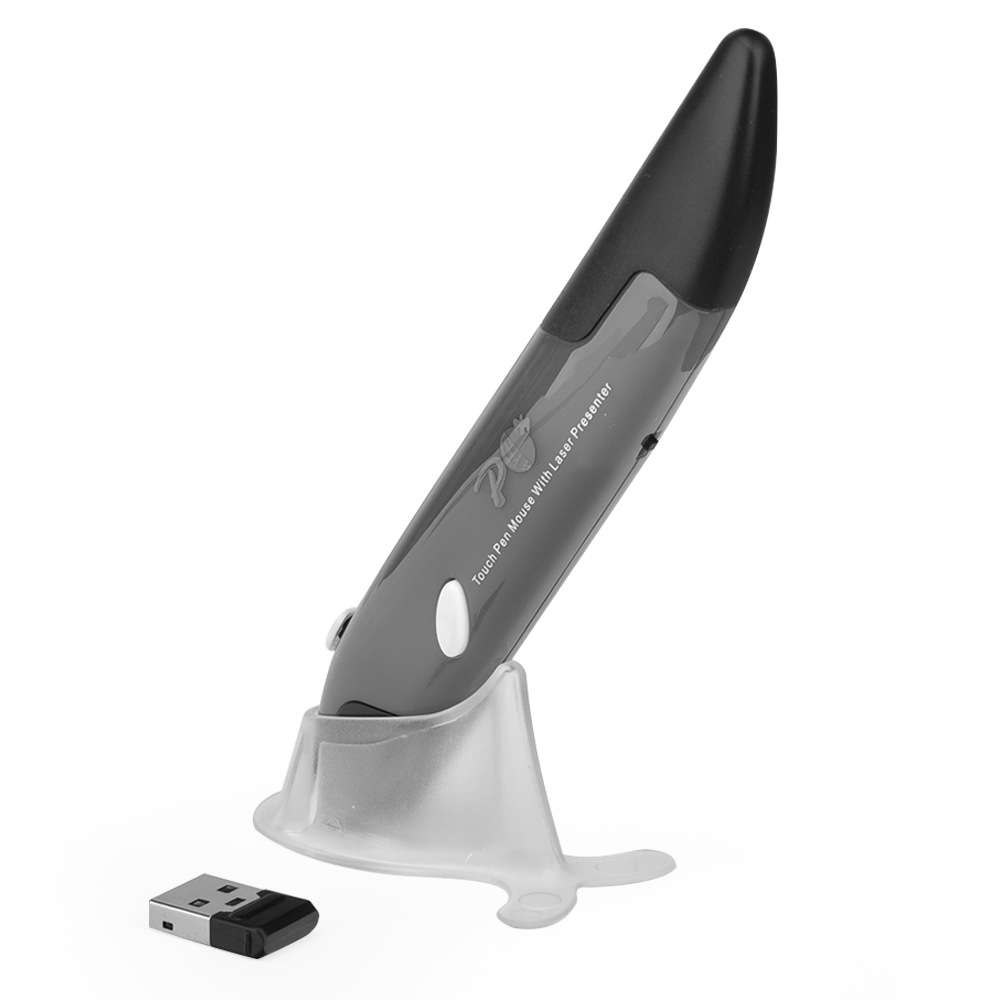 2.4G Wireless Mouse 4-Key Intelligent 26 Languages Voice Translator Typing Pen for PC An (Color Red)