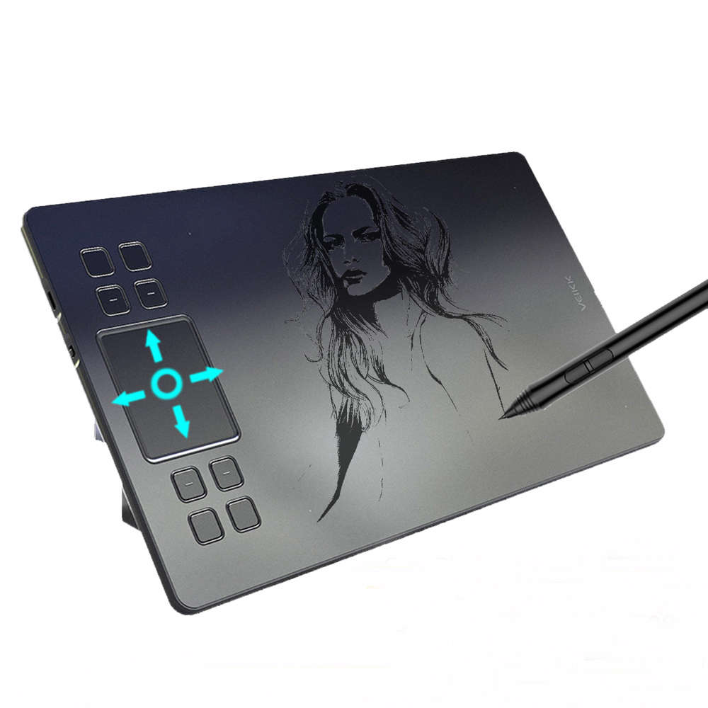 VEIKK A50 Graphics Drawing Tablet Digital Pen Tablet with 8192 Levels Passive Pen for Win and for Ma