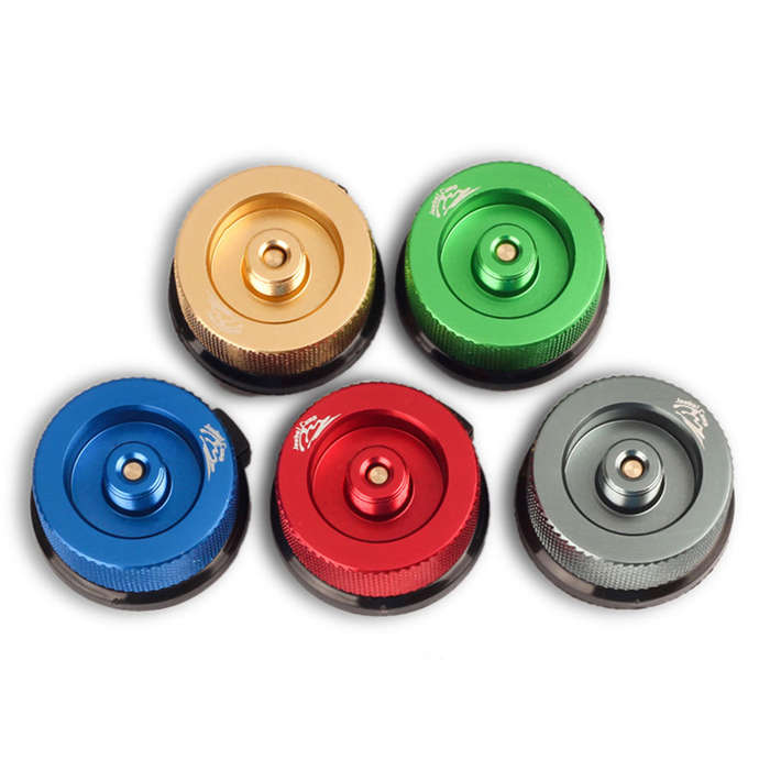 LAOTIE Colorful Camping Stove Converter for Butane Canister to Screw