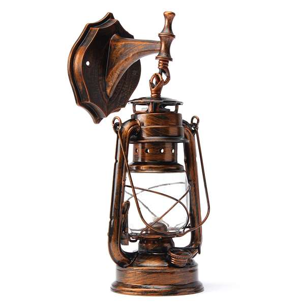 Retro Antique Vintage Exterior Lantern Wall Lamp Bar Cafe Sconce Lightin