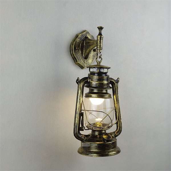 Retro Antique Vintage Exterior Lantern Wall Lamp Bar Cafe Sconce Lightin