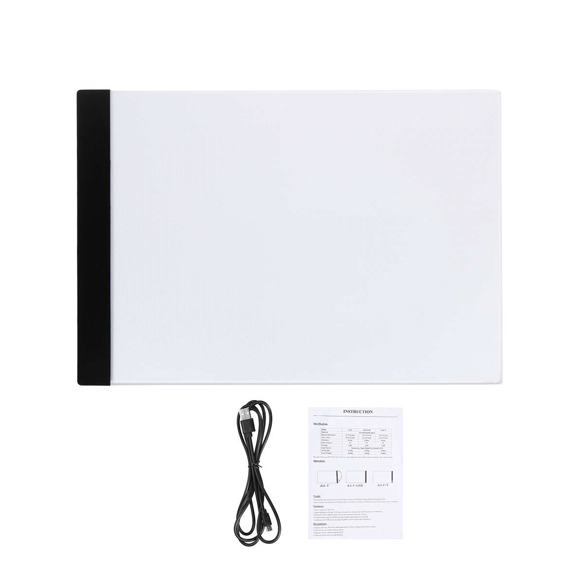 A3 Transparent Animation Drawing Board Not Adjustable Ultra Thin LED Drawing Light Pad Tool for Art