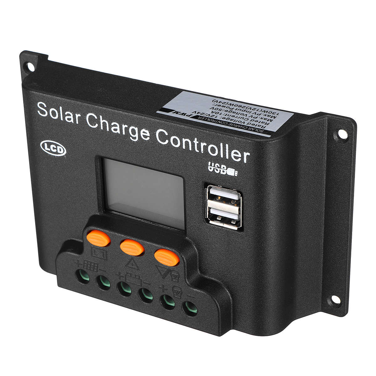 10/20/30/40/50/60A 12v/24v Adjust PWN Solar Battery Charge Controller for Solar Panel (Current 60A)
