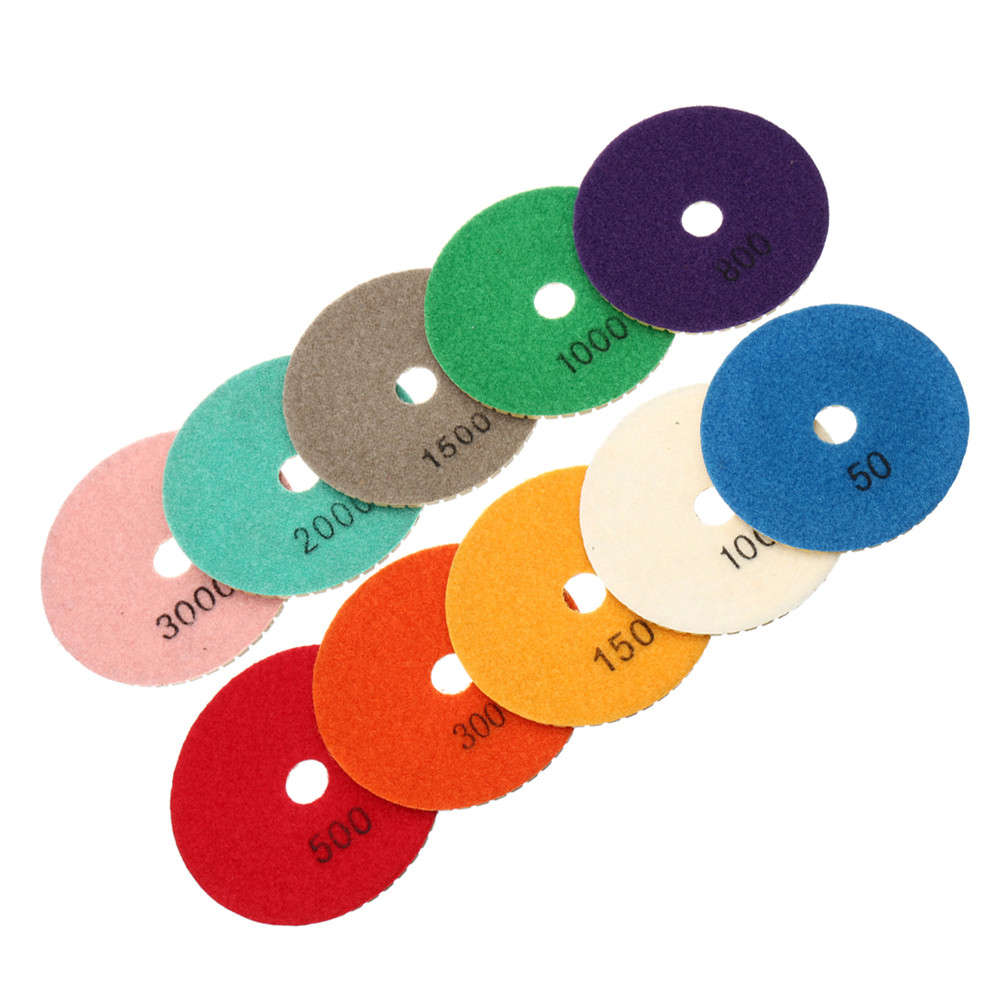 11pcs Diamond Polishing Pad 4 Inch Grinder Disc for