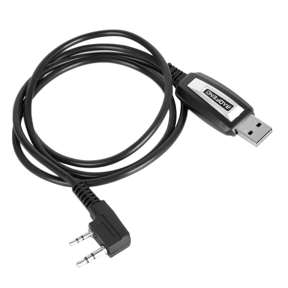 BAOFENG 2 Pins Plug USB Programming Cable for Walkie Talkie for UV-5R serise BF-888S Walkie Talkie A