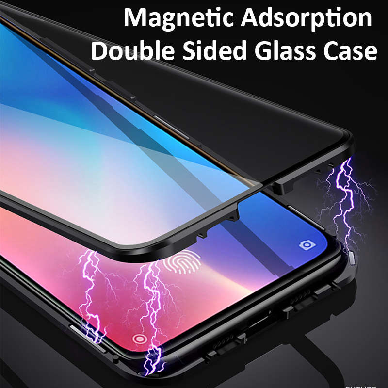 New Bakeey 360 Front+Back Double-sided Full Body 9H Tempered Glass Metal Magnetic Adsorption F