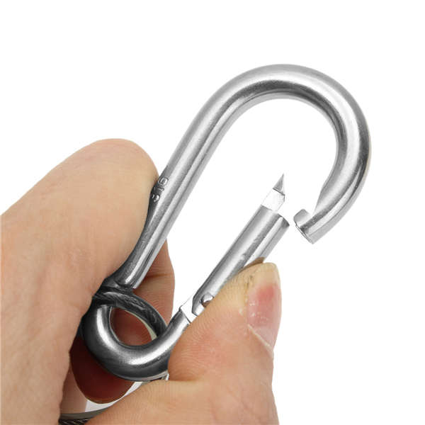 5Pcs 26cm Steel Plier Coil Tether Lanyard Secure Grip Retracting