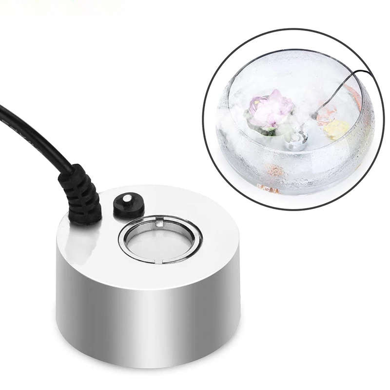 400mL/H Aluminum Ultrasonic Mini Mist Maker Fogger Water Fountain Pond Fog Mach