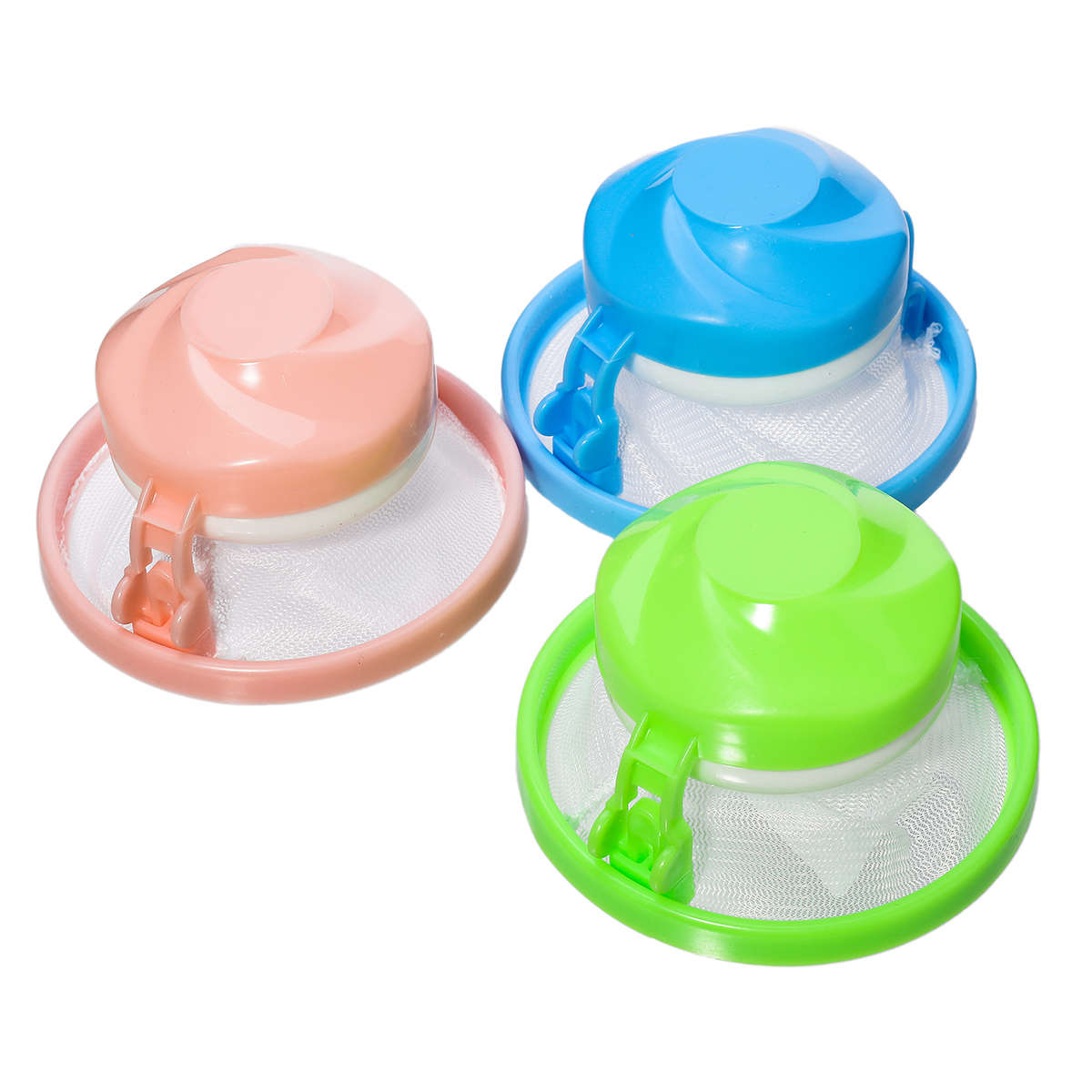 Floating Pet Fur Catcher Laundry Lint Pet Hair Remover For Washing Machine (Color1 Green)