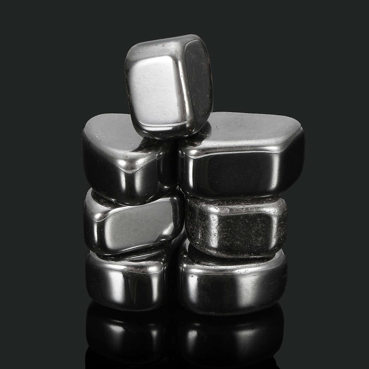 7Pcs/ Pack Black Lodestone Magnetite Tumbled Stone Wicca Reiki Crystal Healing 18 Decorations...