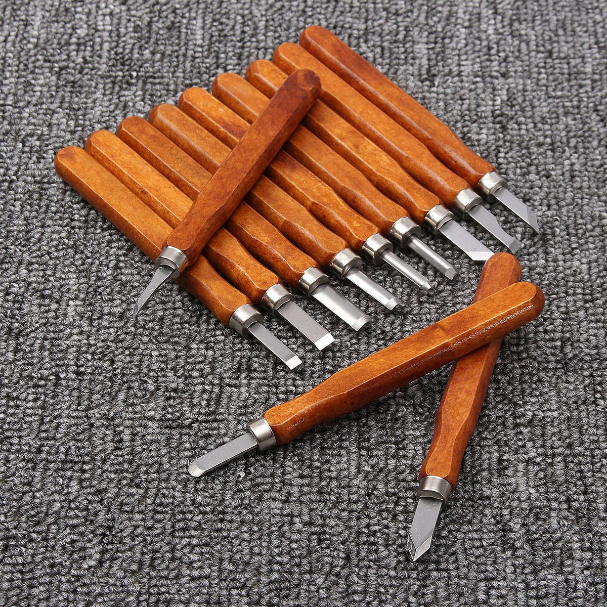Premium 12Pcs Wood Carving Wood Working Hand Chisel Set Woodworking & Handmade Tools