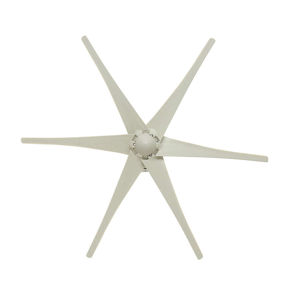 800W Peak 6 Blades 12V/24V/48V Horizontal Wind Turbine Generator Residential Home Wind Power Generat