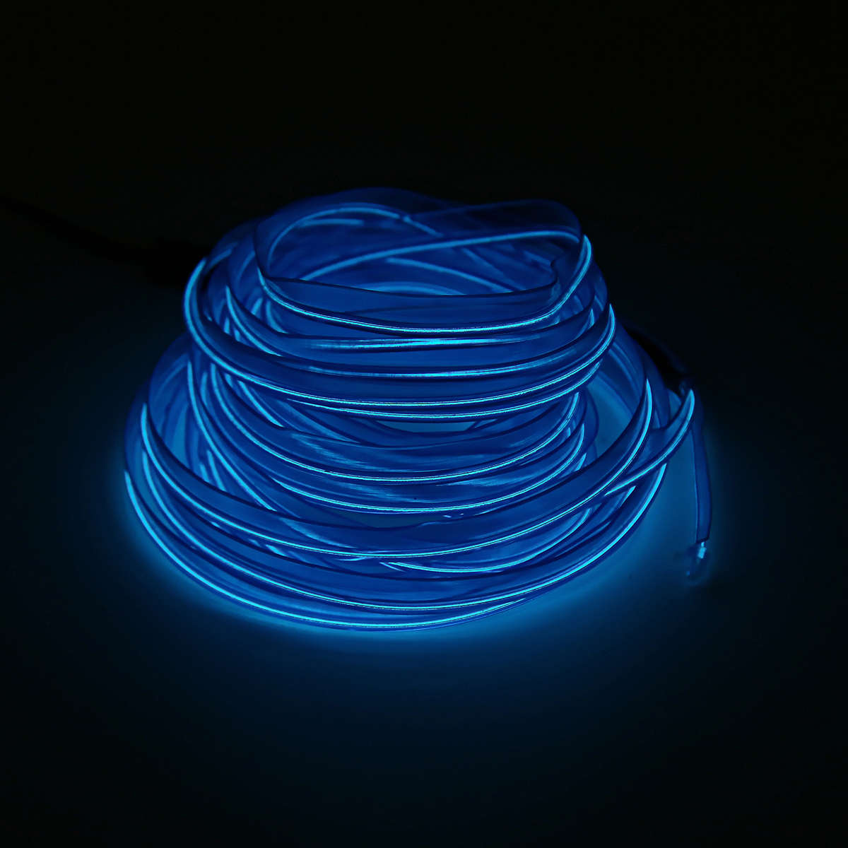 DC12V LED Car Interior Atmosphere Glow EL Wire Neon Strip Light Rope Tub