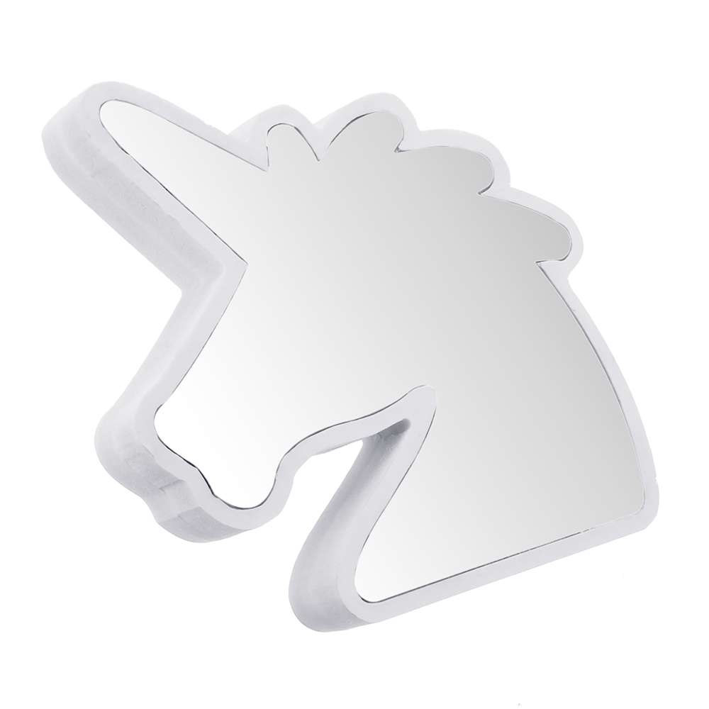 Creative Cute Unicorn Mirror Lamp LED Tunnel Night Light for Kid Atmosphere Ligh