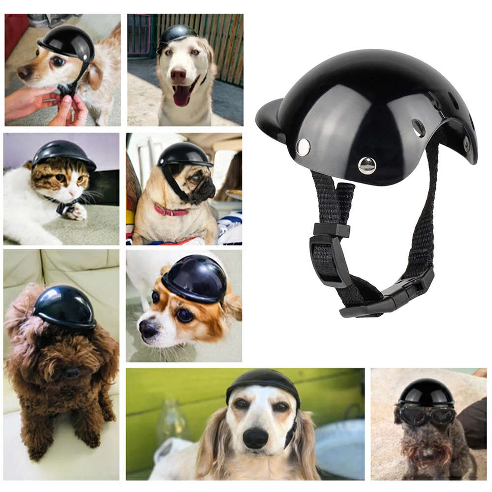 Pet Motorcycle Helmet Toys Cap Pet Supplies Outdoor Riding Dog Photo for Househ