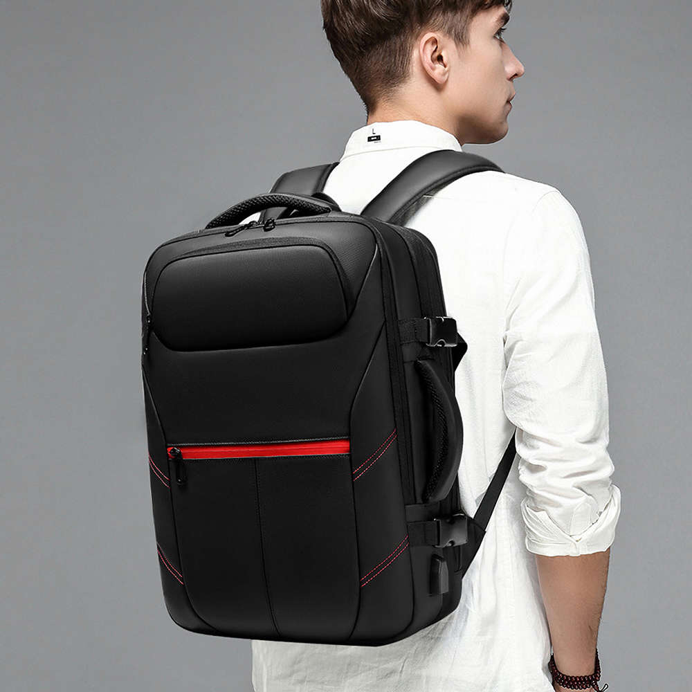 EURCOOL XN-1962 Business Backpack Laptop Bag with USB Charging Travel Shoulders Storage Bag Waterpro