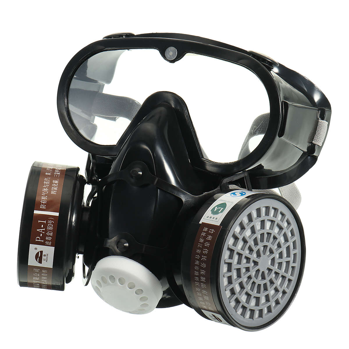 Respirator Gas Mask Safety Chemical Anti-Dust Filter Military Eye Goggle Set Workplace Safety Prote