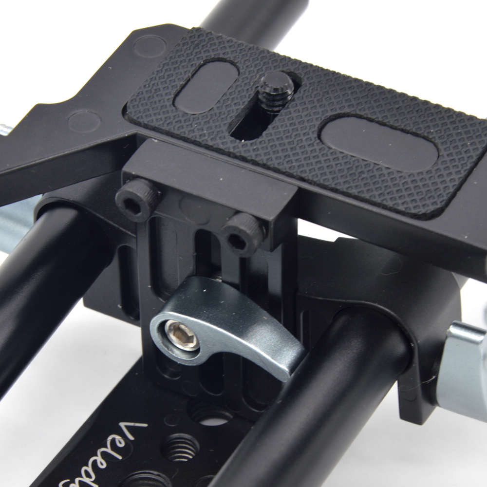 VELEDGE VD-07 Portable Aluminum Camera Cage Rig Stabilizer Top Handle Grip for DSLR Camera DV Mount
