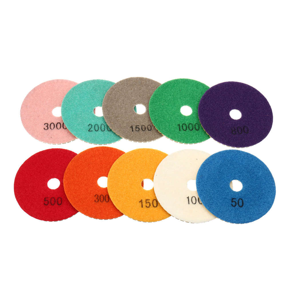 11pcs Diamond Polishing Pad 4 Inch Grinder Disc for