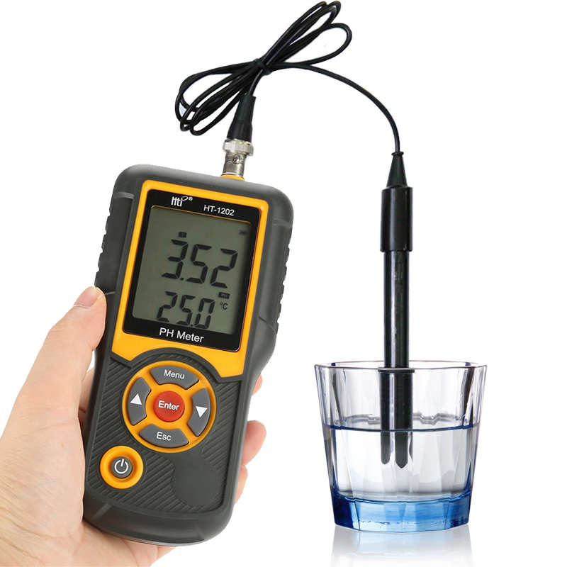 HT-1202 Digital PH Meter with ATC Water PH Test Meter with 0-14 ph Measure Rang