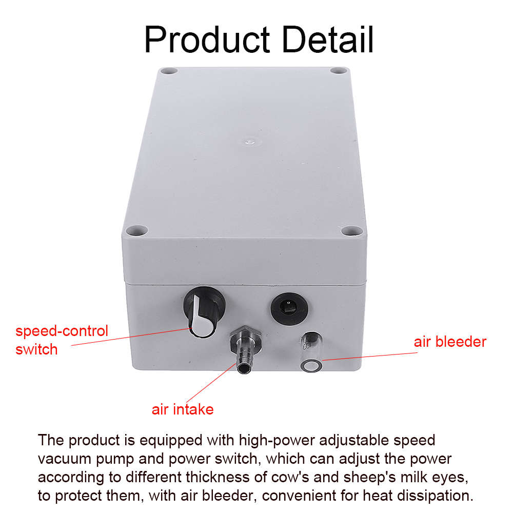 5L Electric Barrel Milking Machine Farm Cow Goat Milker Impulse Type Vacuum Pump Tools