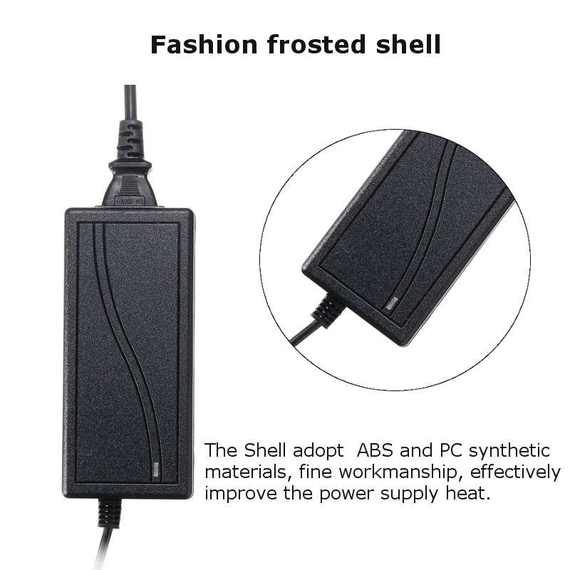 5.5x2.1mm DC 12V 6A Power Supply Adapter for CCTV Security Camera DVR + 8 Split Power Cable