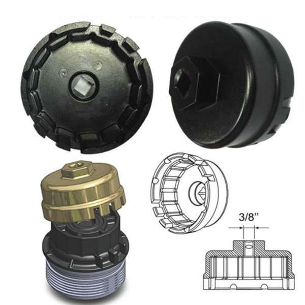 64.5Mm 3/8 Inch Car Dr Oil Filter Wrench For Toyota Lexus"