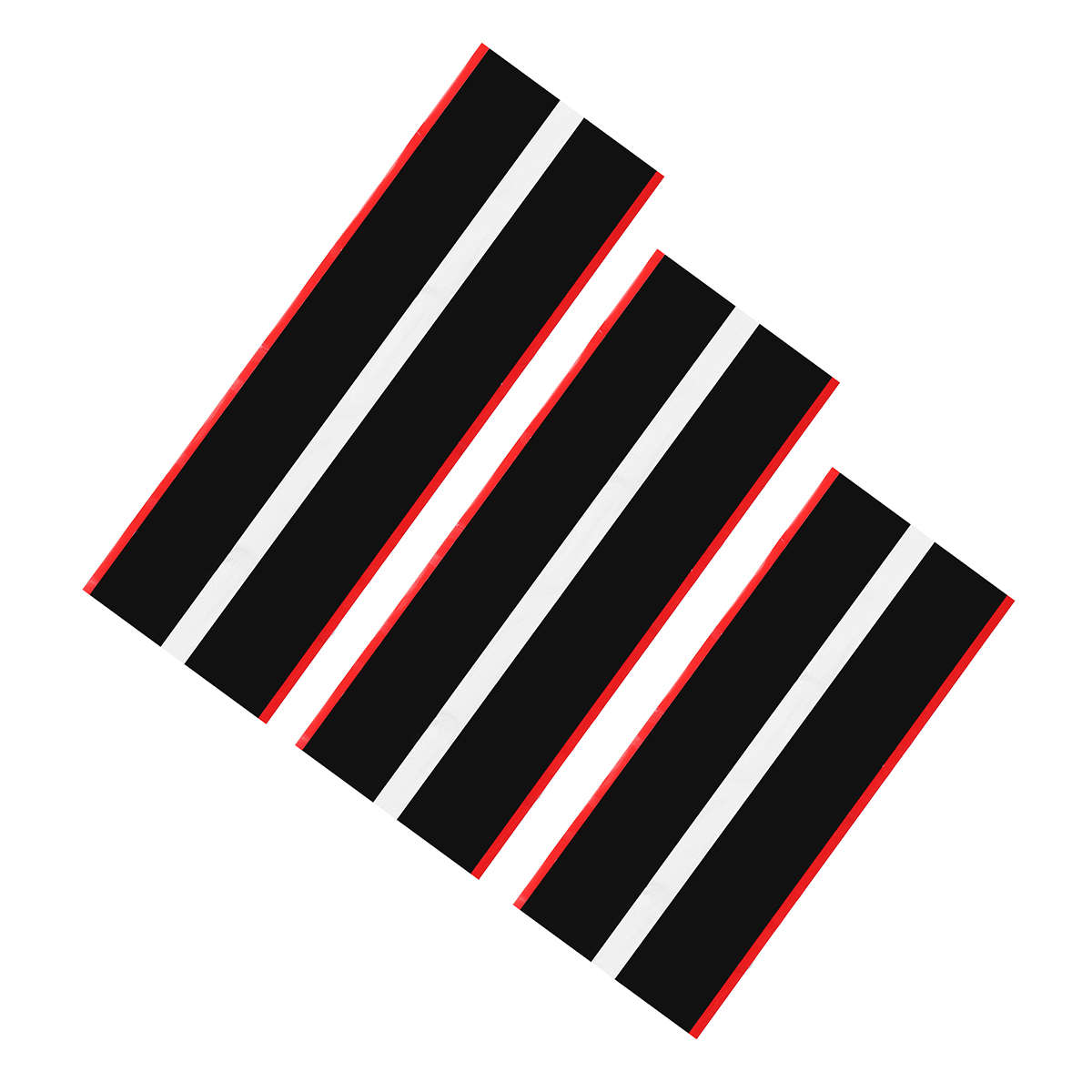 3Pcs Car Vinyl Twin Rally Stripe Graphics Stickers Decals for Mustang 2015 2016 2017 2018