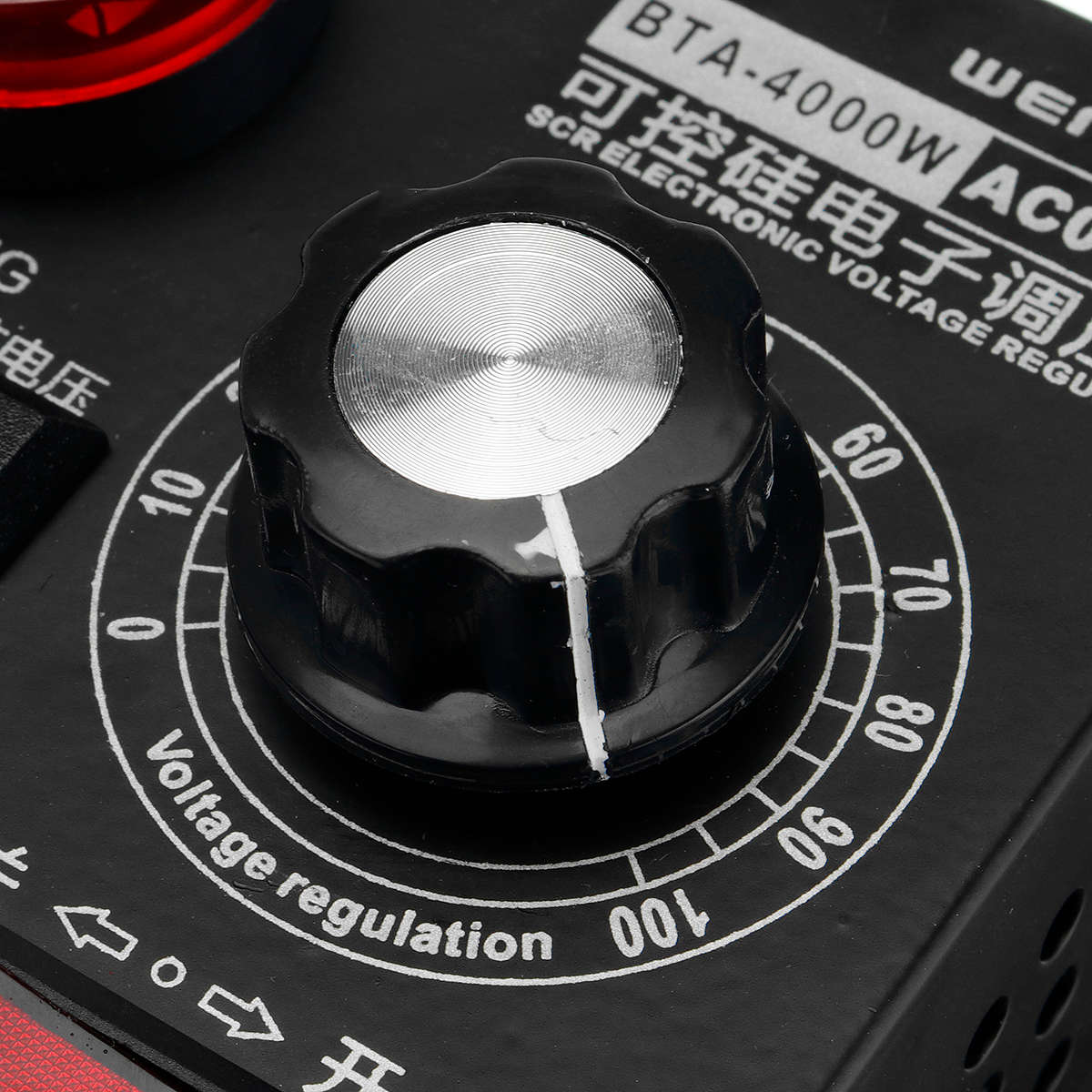 AC 220V 4000W Variable Voltage Regulator Step Down Voltage Converter Transformer Motor Speed Fan Con