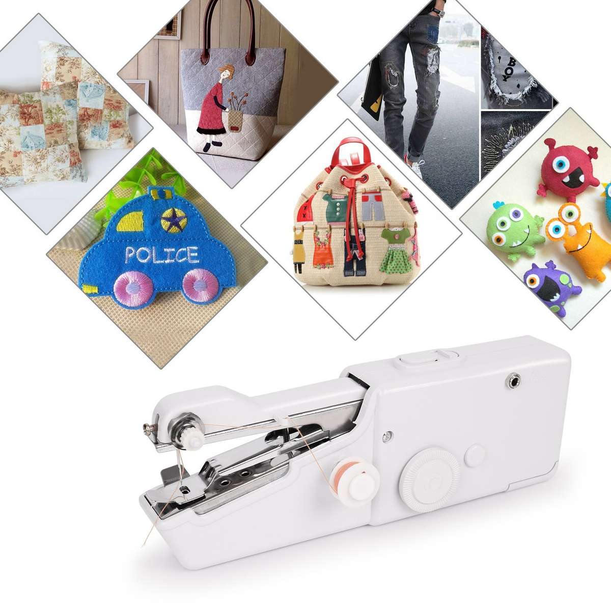 BX-215 Portable Mini Electric Handheld Sewing Machine Travel Household C
