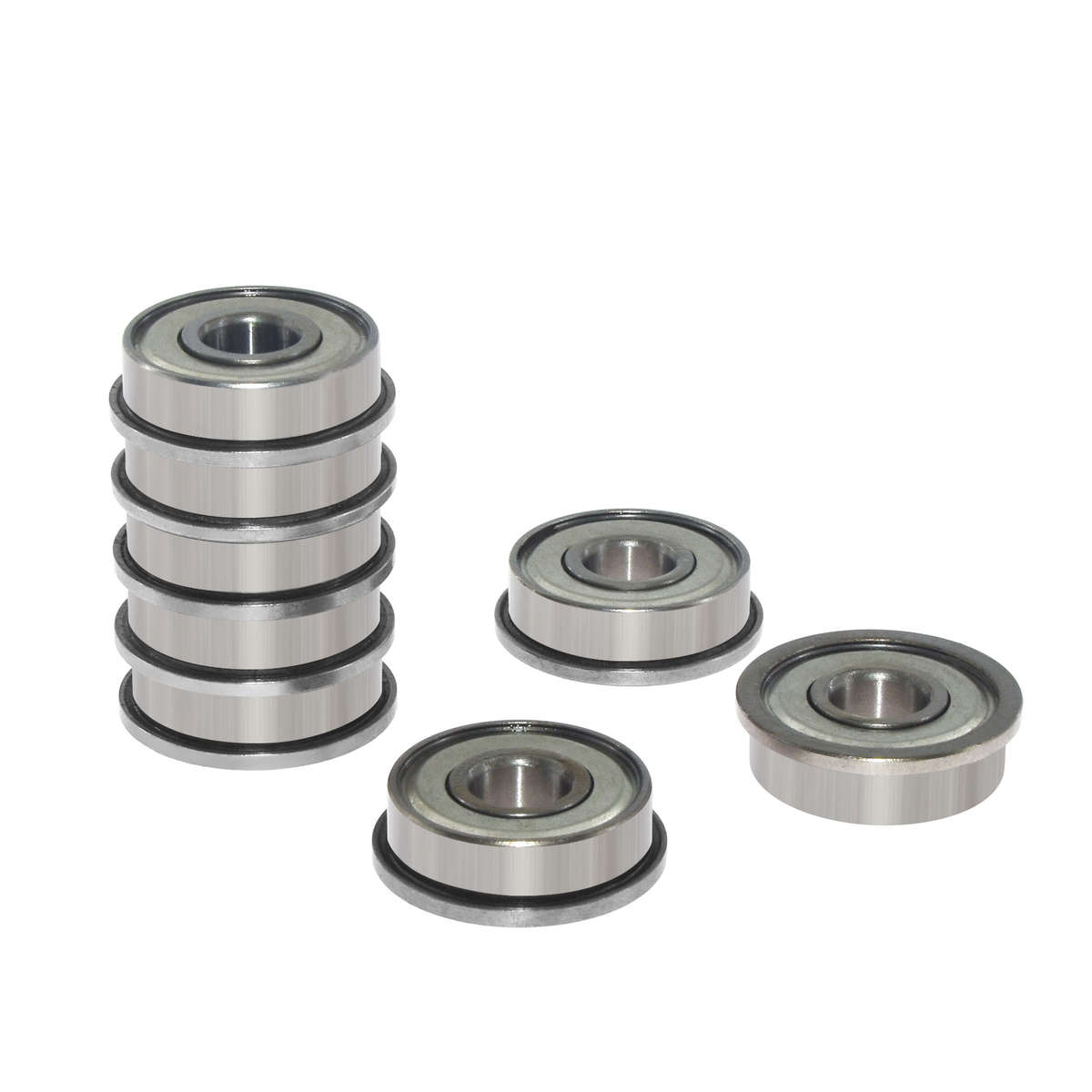 TWO TREES 10Pcs Flange Bearing Deep Pulley Wheel Aluminum Alloy For 3D P