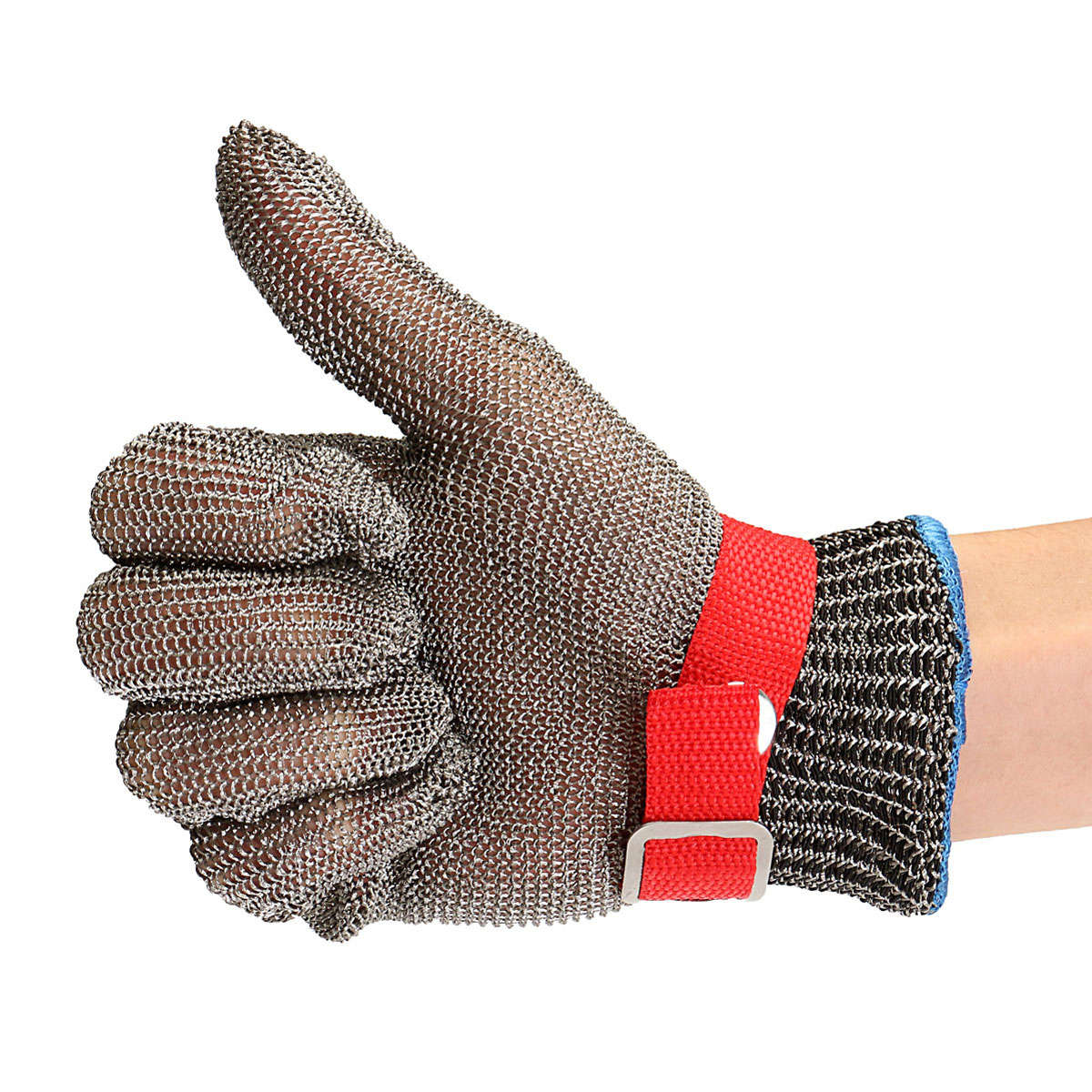 Safety Cut Proof Stab Resistant Stainless Steel Metal Mesh Butcher Glove Size M