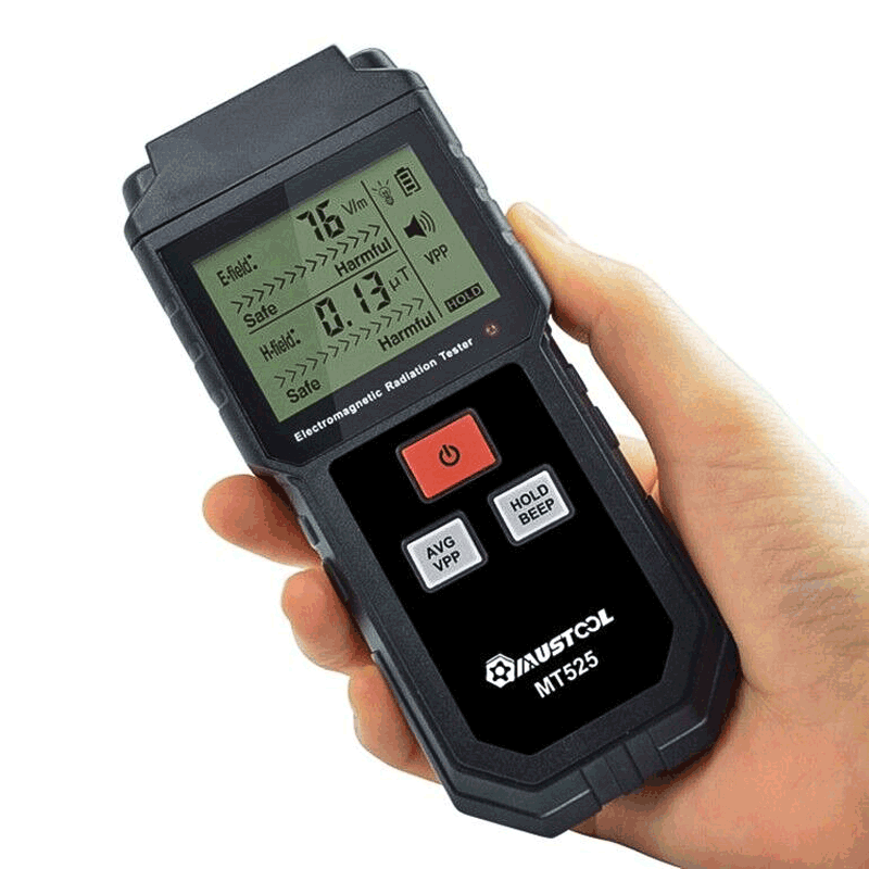 MUSTOOL MT525 Electromagnetic Radiation Tester Electric Field & Magnetic Field Dosimeter Tester
