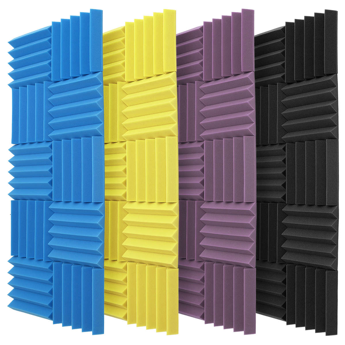 10Pcs Acoustic Foam Panels Acoustic Panels Studio Soundproof Foam Padding