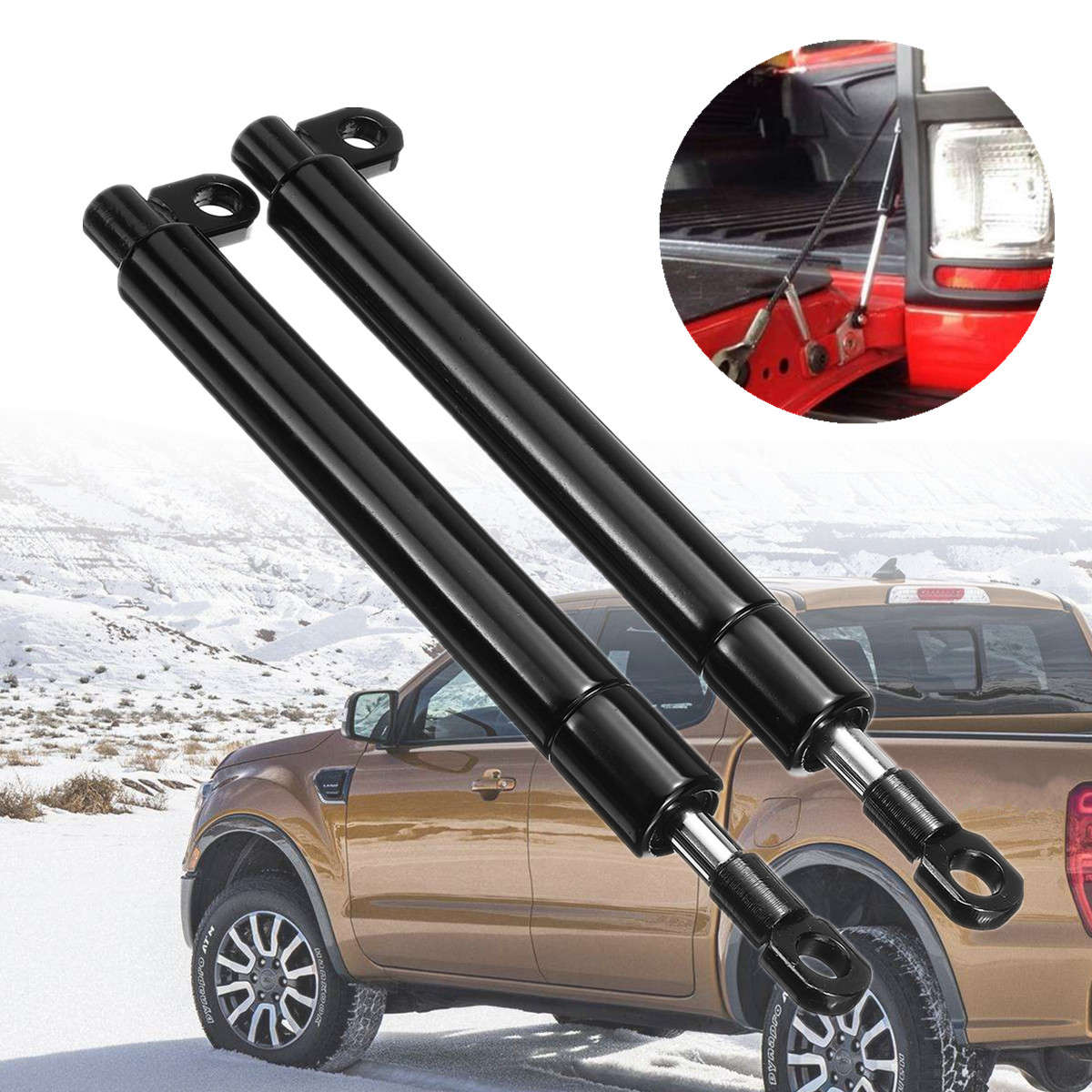 1 Pair Rear Tailgate Slow Down and Easy Up Strut Kit For Ford PX Ranger 2011-20