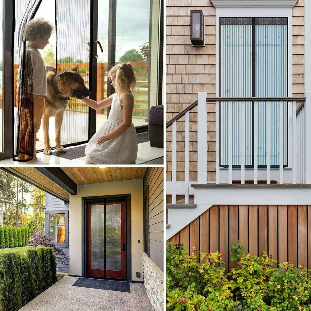 2Pcs Diy Anti Mosquito Pest Window Curtain Net Mesh Door Sheer Curtain Protector