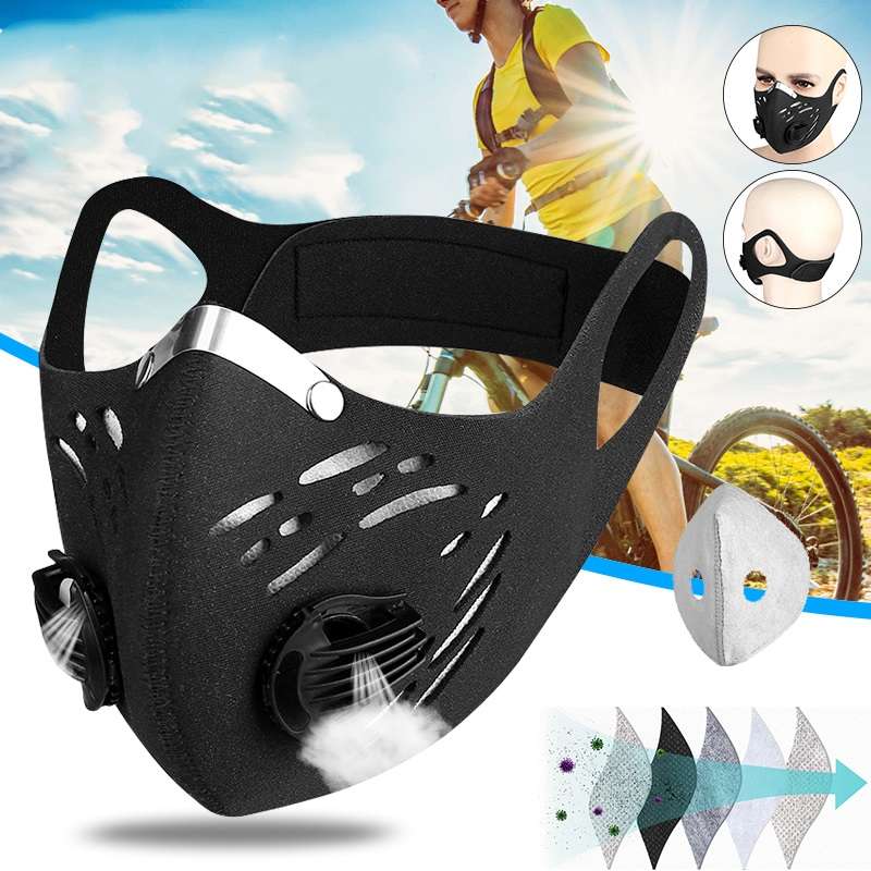 Anti-smog Cycling Mask Windproof, Dustproof and Warm Mask Activated Carbon Anti-haze Out Riding Mask