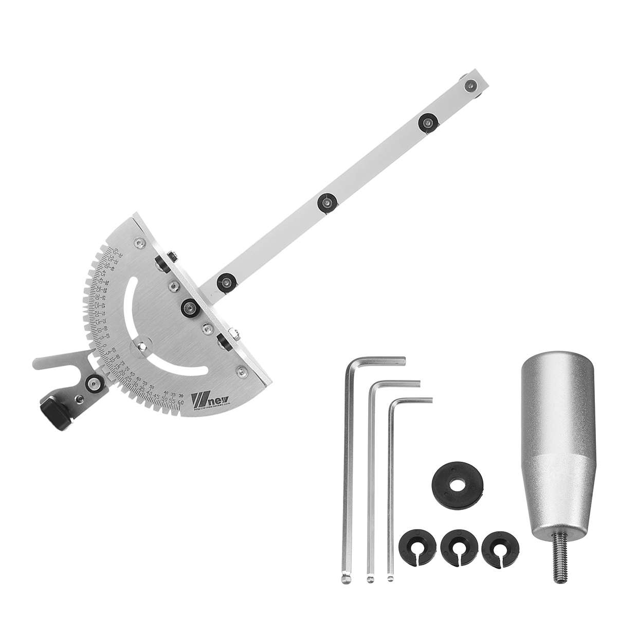 Drillpro 0-90 Degree 450mm Angle Miter Gauge Sawing Assembly Ruler