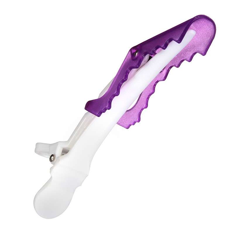 10Pcs Plastic Salon Clamps Crocodile Hairdressing Hair Clips Tool