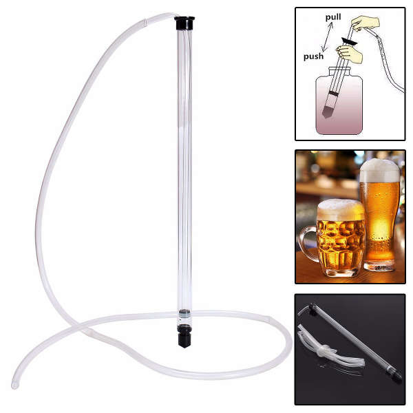 Auto Syphon Home Brew Wine & Beer Bottler Wand  Pump & Clip