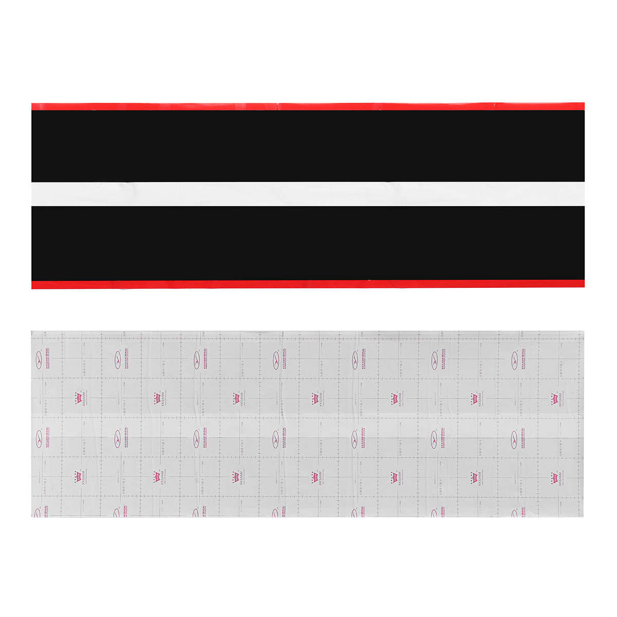 3Pcs Car Vinyl Twin Rally Stripe Graphics Stickers Decals for Mustang 2015 2016 2017 2018