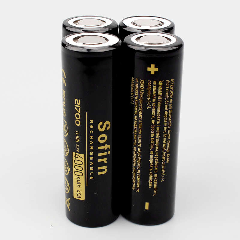 2Pcs Sofirn 3.7V 40A 4000mAh 21700 Battery Lithium Ion Battery Rechargeable Batterry Li-ion Bat
