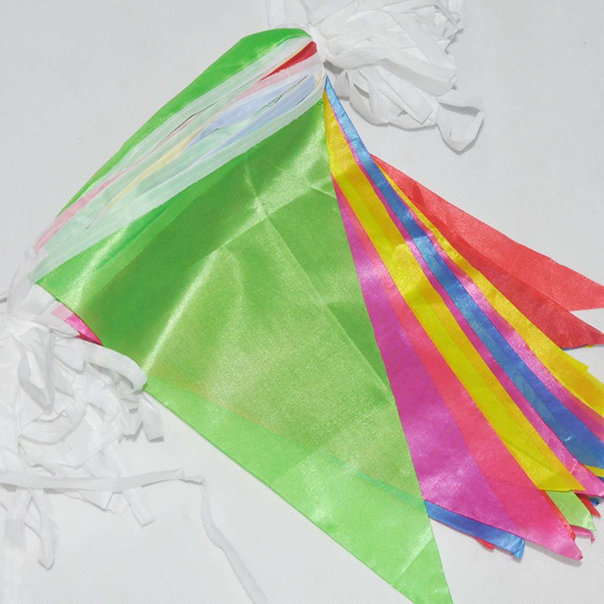 125ft Multicolors Triangle Pennant Flag Party Wedding Birthday Banner Bunting Decorations