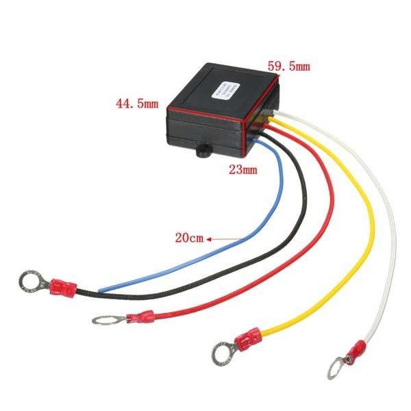 12V 15m 50ft Wireless Recon Recovery Winch Remote Car